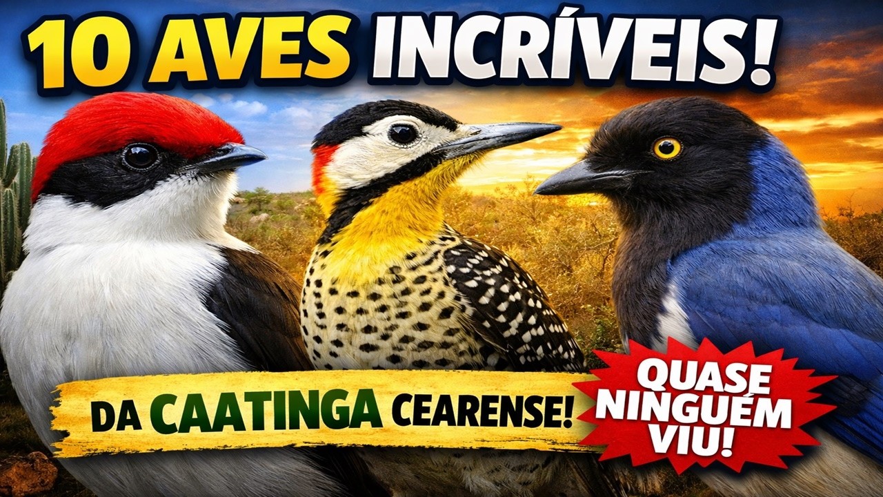 10 AVES da CAATINGA Cearense que Pouca Gente Conhece!