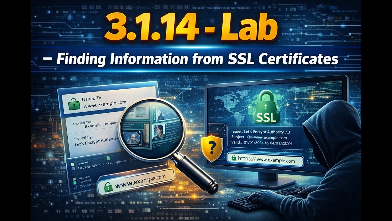 3 1 14   Lab – Finding Information from SSL Certificates