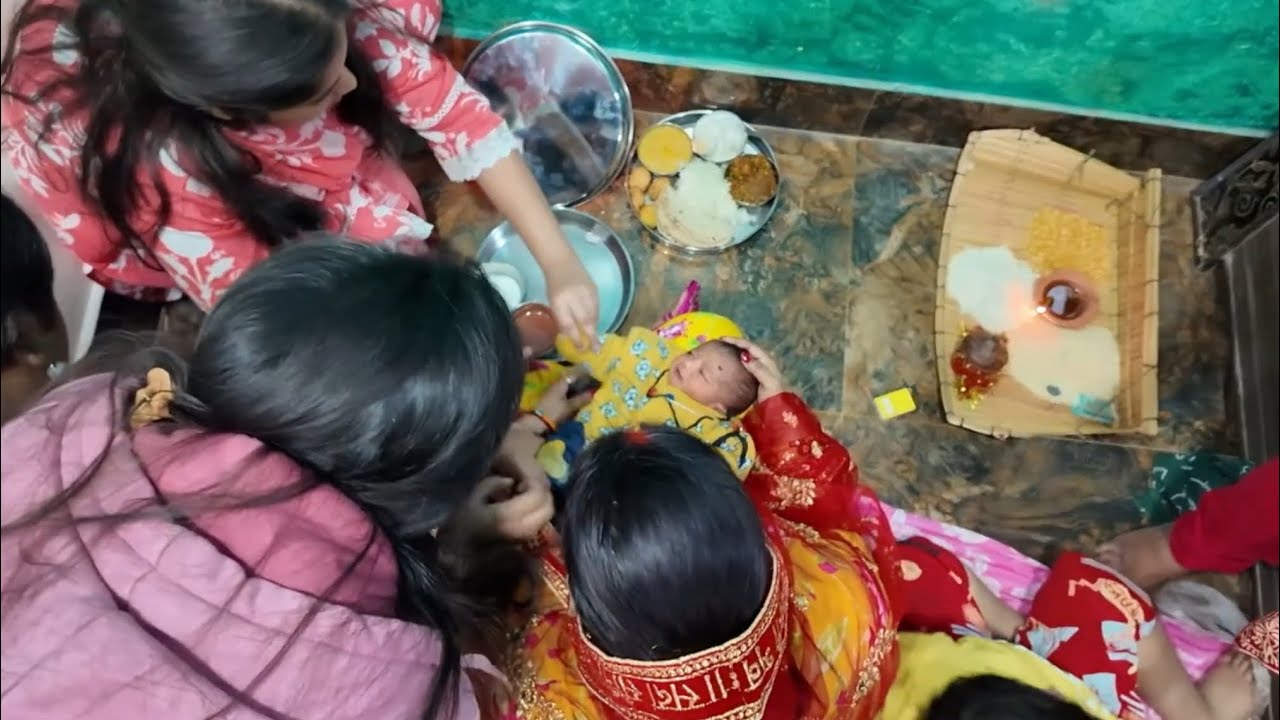 Chhote Bhai Ki Chhathi Ceremony ❤️| Shivaay Saachi Family Love & Blessings” 💛