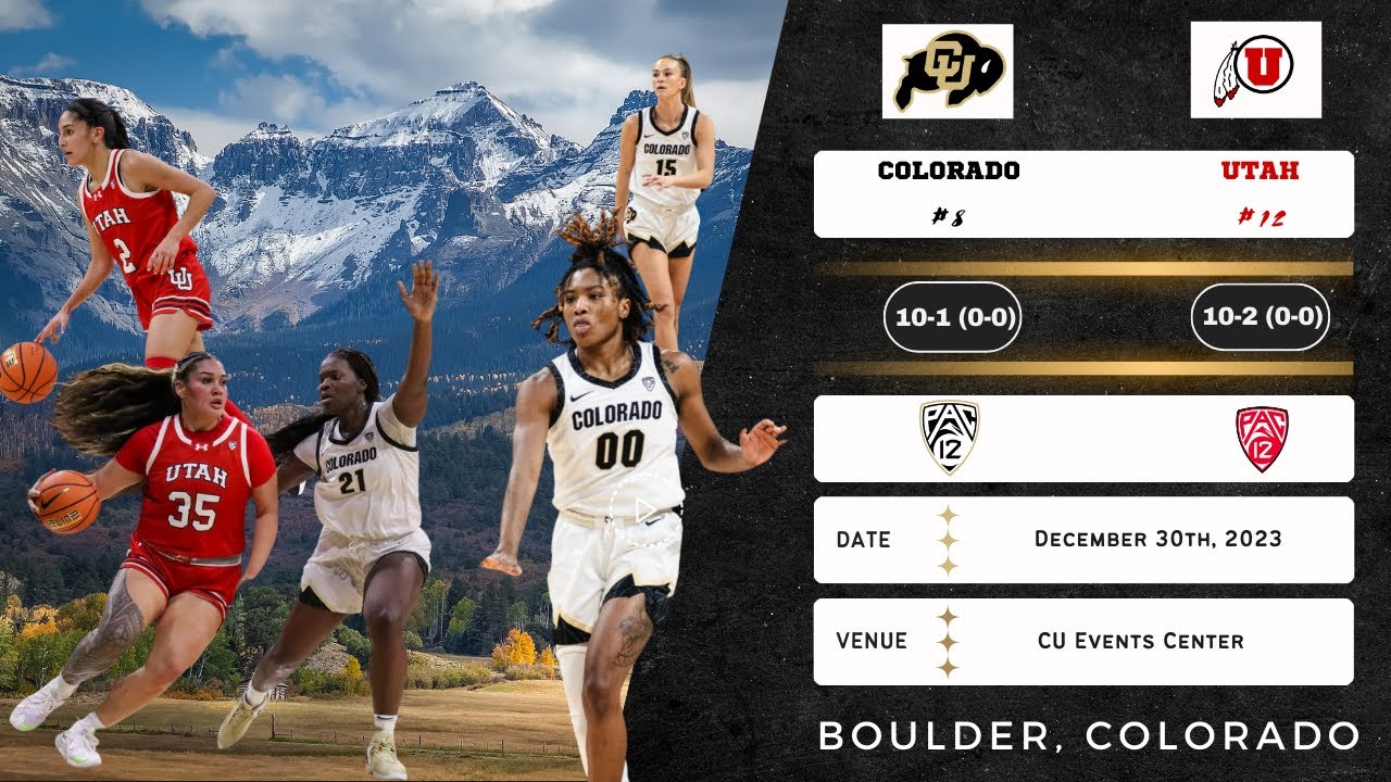 No. 8 Colorado vs No. 12 Utah | Pac-12 | 12.30.23