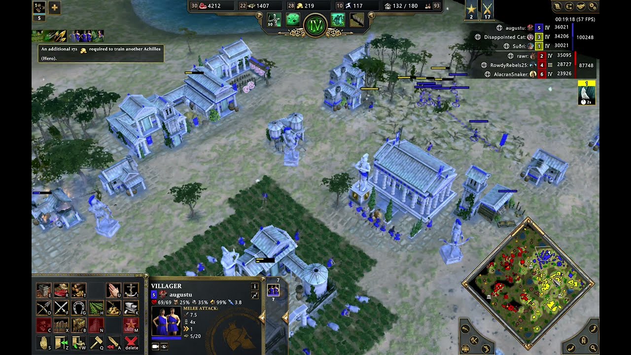 Age of Mythology (AOM) Retold PVP 3v3 as Greeks (Hades)