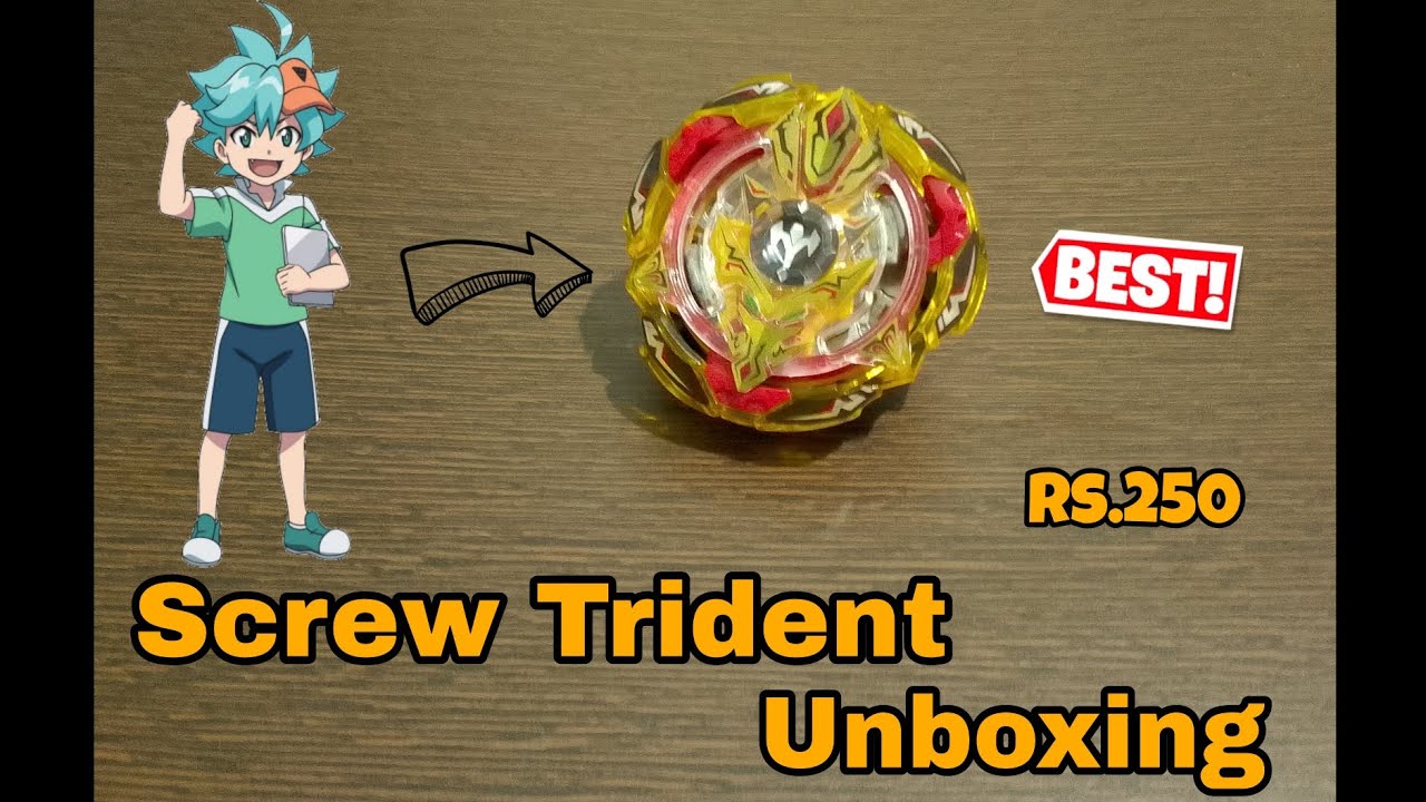 Screw Trident Unboxing 💛🖤 || இது அவளோ powerful ஆ ?? || #beyblade #zmbladers