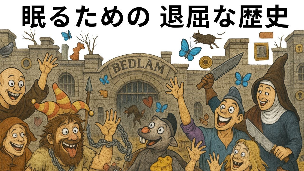 ベドラム――歴史上最初の精神病院 💤｜退屈な眠りのための物語