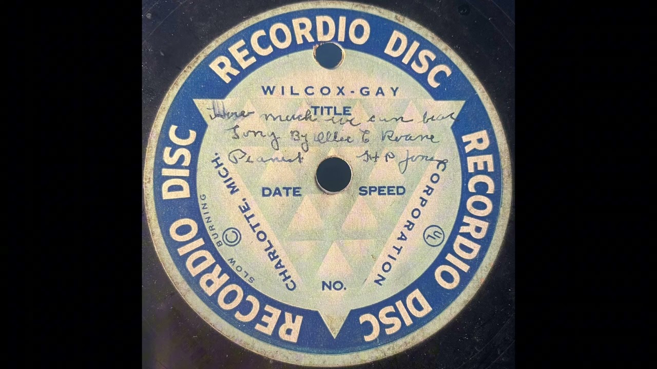 Unknown Artist(s) - Somebody Saved Me (Hauntingly Beautiful Blues-Gospel(?) Acetate) 19XX