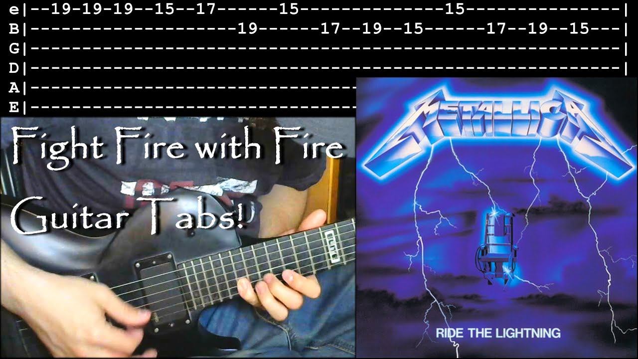 How to play Fight Fire with Fire w/Tabs! - Metallica