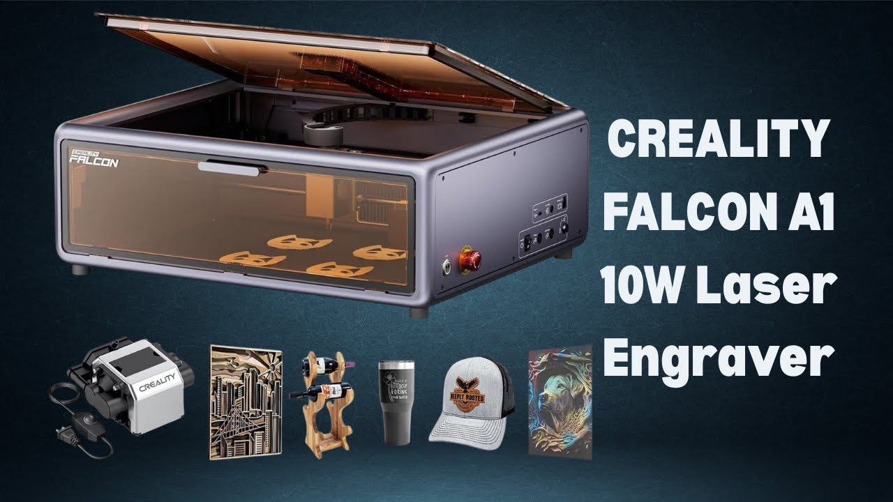 Unbox & Test CREALITY FALCON A1 10W Laser Engraver | Fast, Smart & Precise