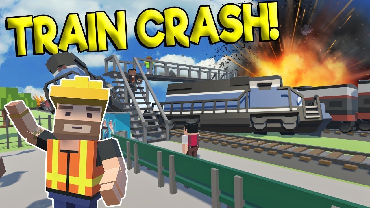 THERE'S A GIANT TRAIN CRASH IN MY CITY! (Tiny Town VR) Credit goes to  @Camodo Gaming for thumbnail.