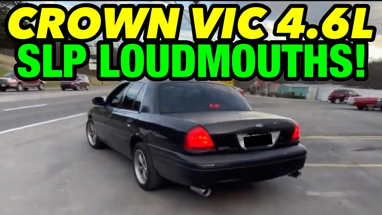 Ford Crown Victoria 2004 года выпуска, 4,6 л, V8, настоящий двойной выхлоп с громкоговорителями SLP!