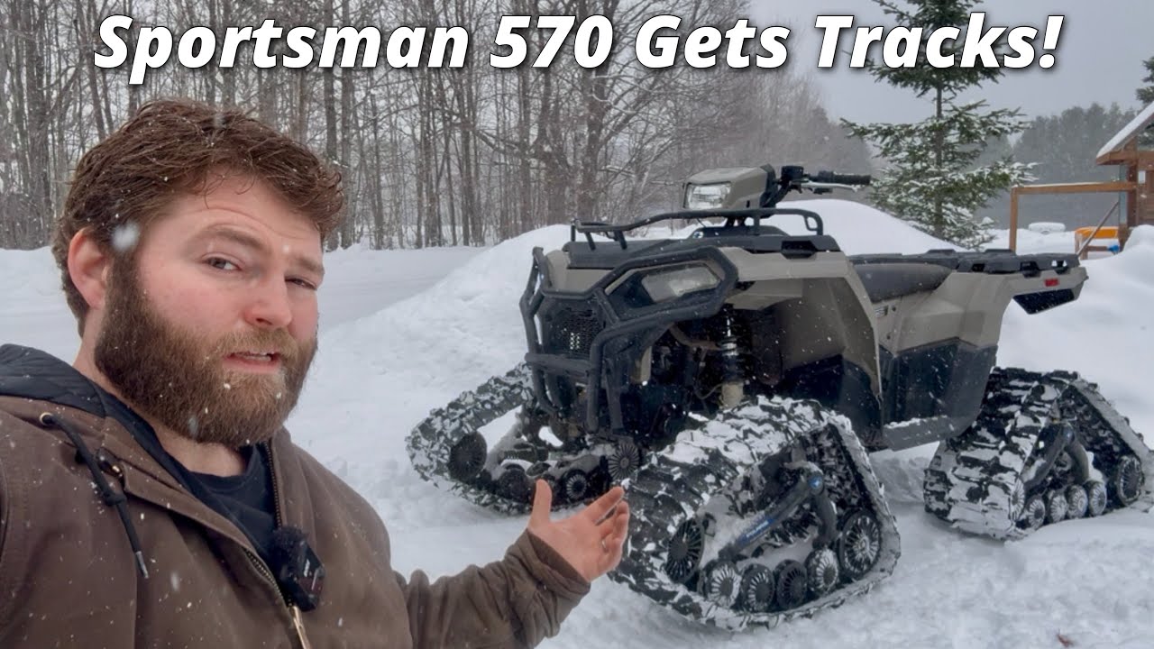 Polaris Sportsman 570 gets Prospector tracks: After fixing the noise in the rear...