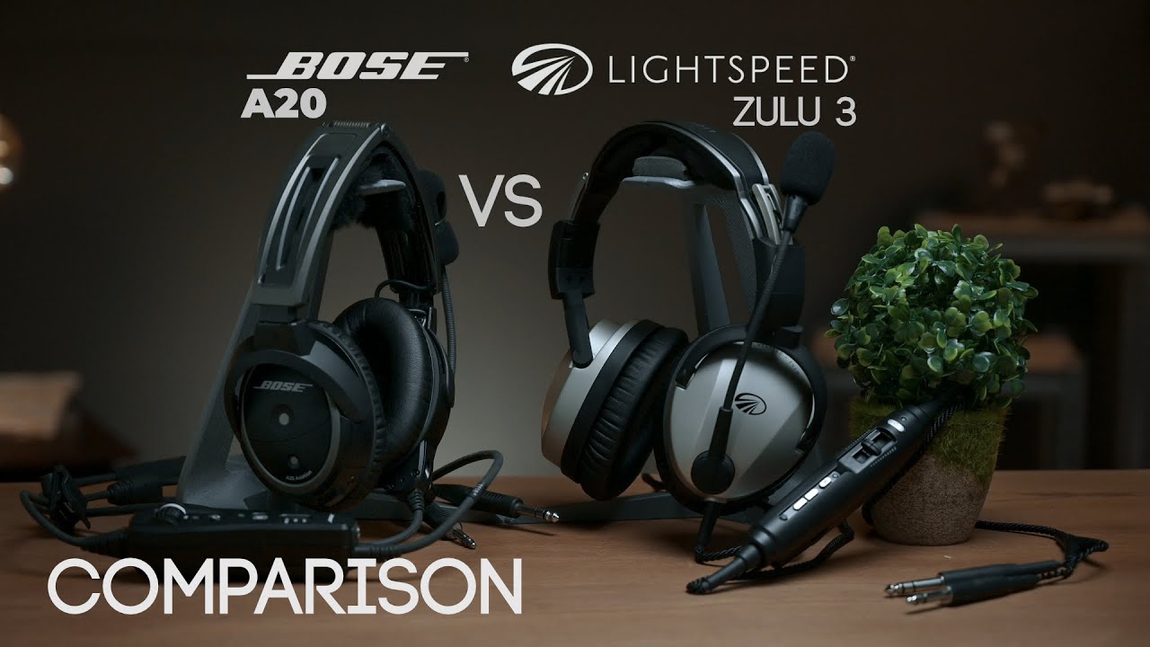 Сравнение Lightspeed Zulu 3 и Bose A20 | Лучшая авиационная гарнитура???