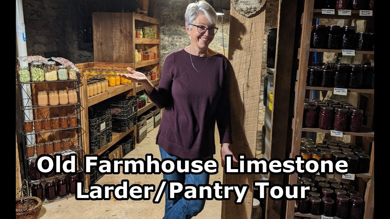 Come Tour my 1840 Farmhouse Limestone Larder/Pantry 2022
