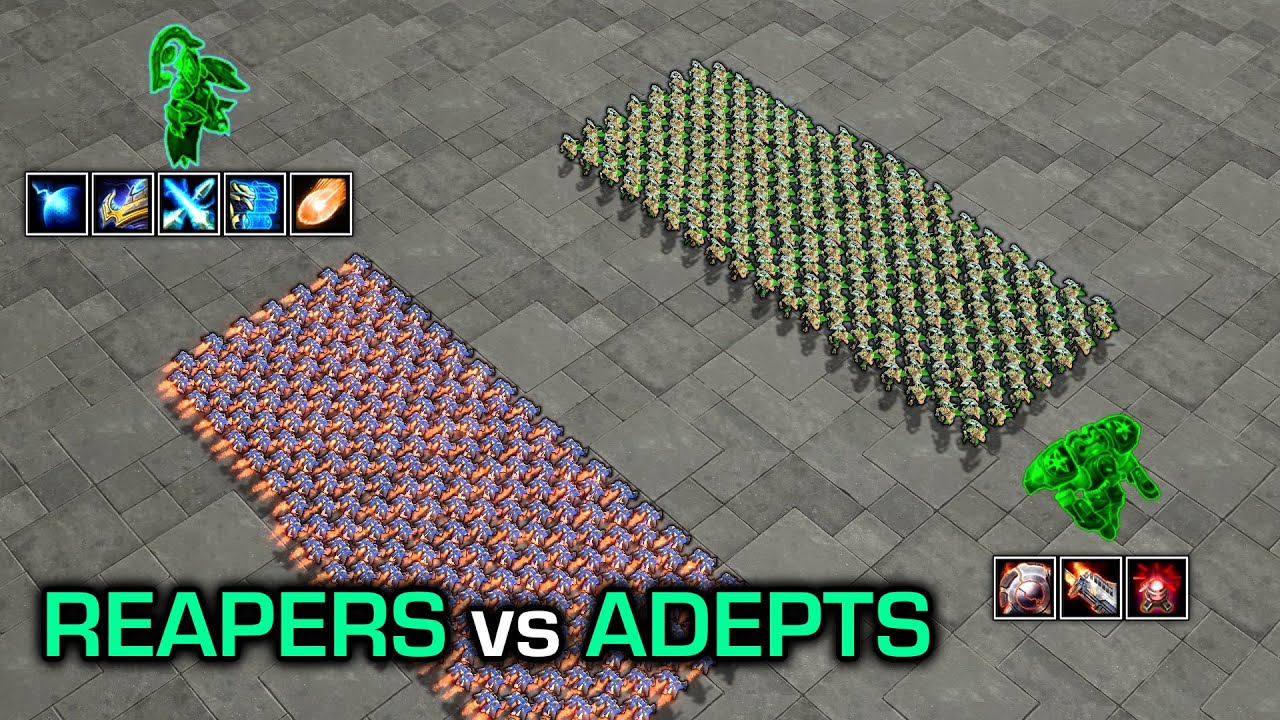 250 Adepts vs 250 Reapers, can you predict the winner?