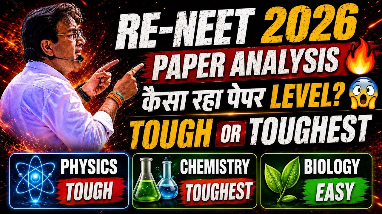 RE-NEET 2026 Physics Paper Detailed Analysis by BM Sir | Physics Paper Tough or Toughest?