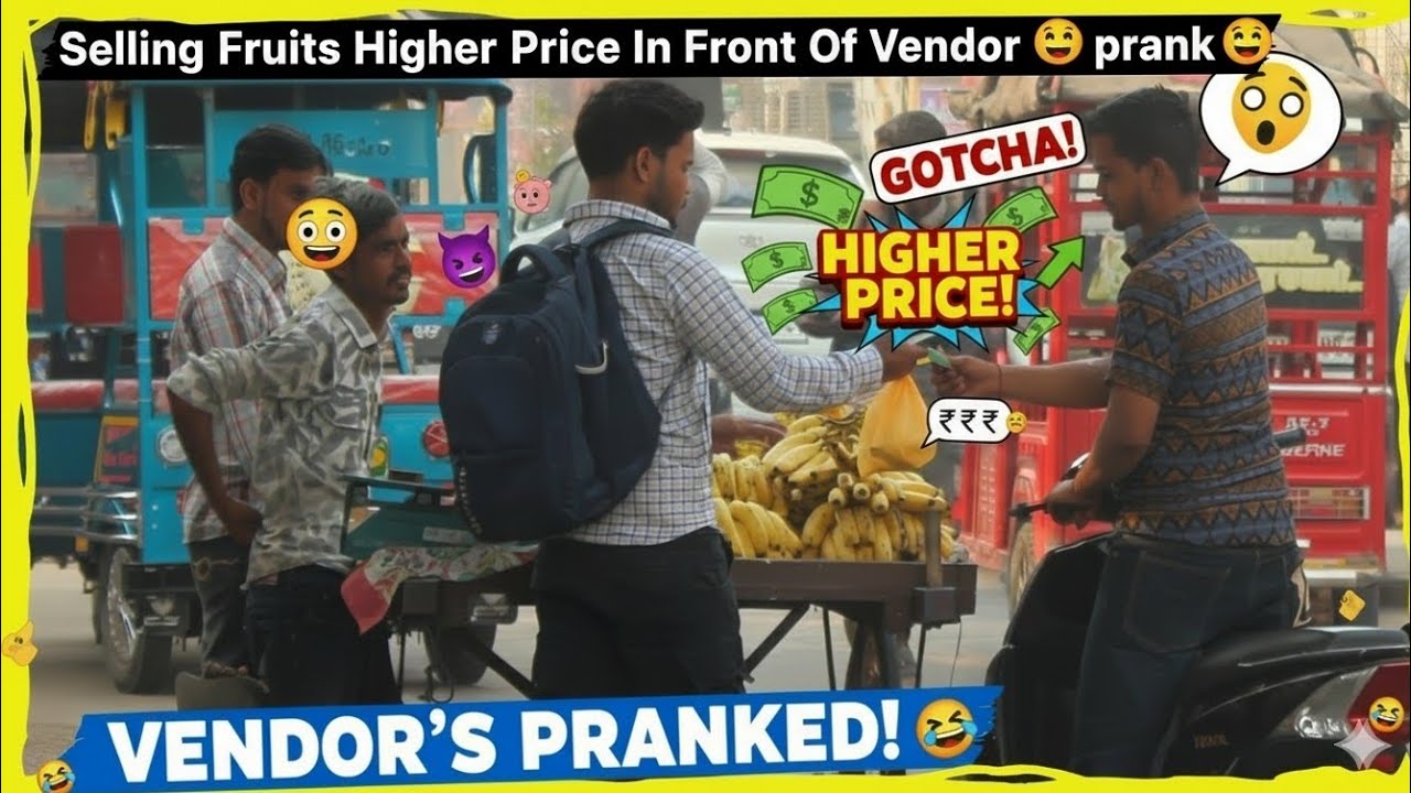 Selling Fruits Higher Price In Front Of Vendor Prank 😅 | Ajju Bhai Abohar |