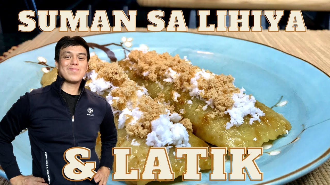 SUMAN SA LIHIYA (STICKY RICE WRAPPED IN BANANA LEAVES) IN CARAMEL SAUCE