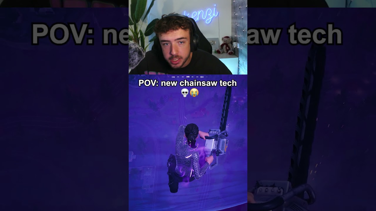 chainsaw tech is op 💀😭 #fortnite #glitch