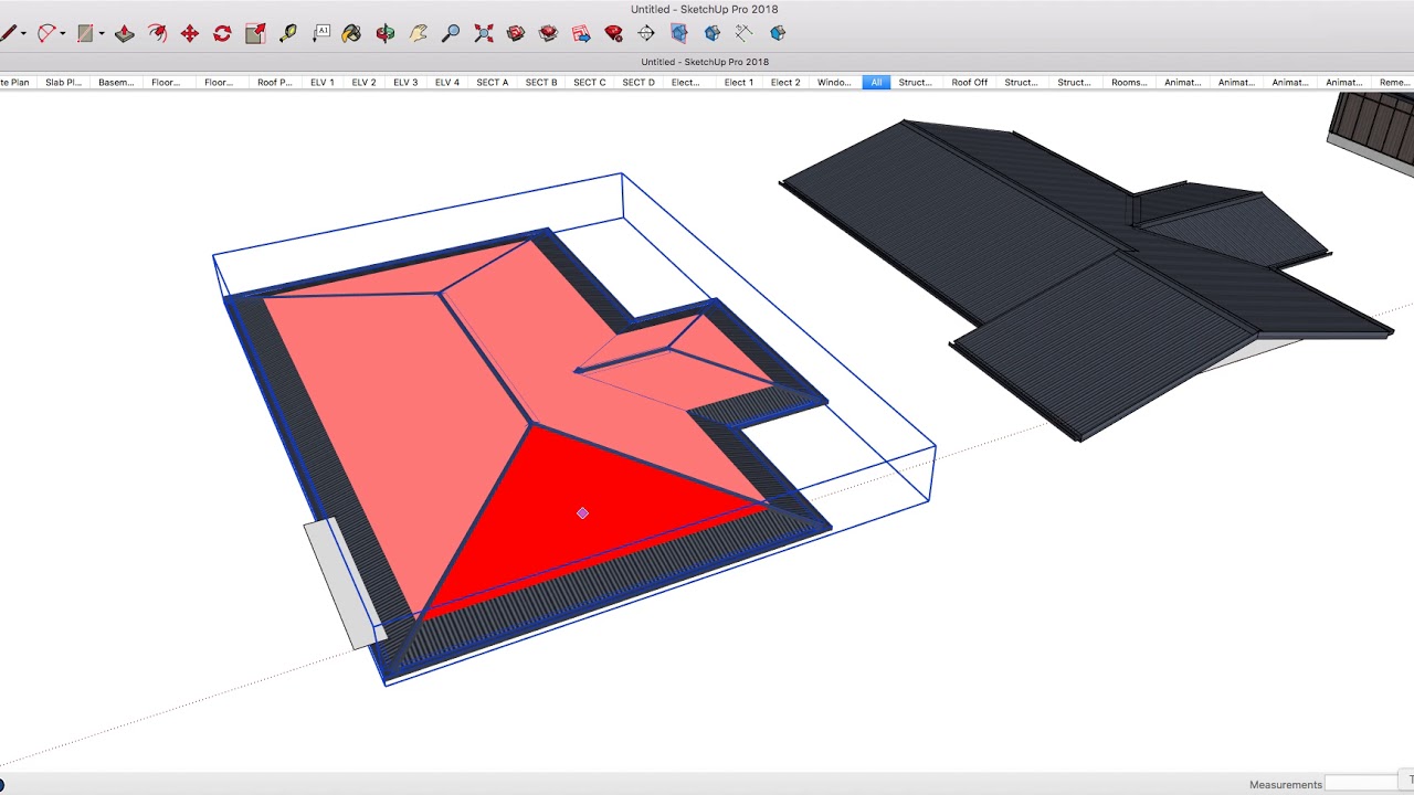 Advanced Roofs with PlusSpec for SketchUp - Unequal Gable