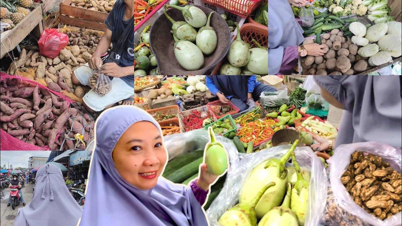 BELANJA LAGI DIPASAR TRADISIONAL || AKHIRNYA KETEMU JUGA TERONG IJO DISINI !!