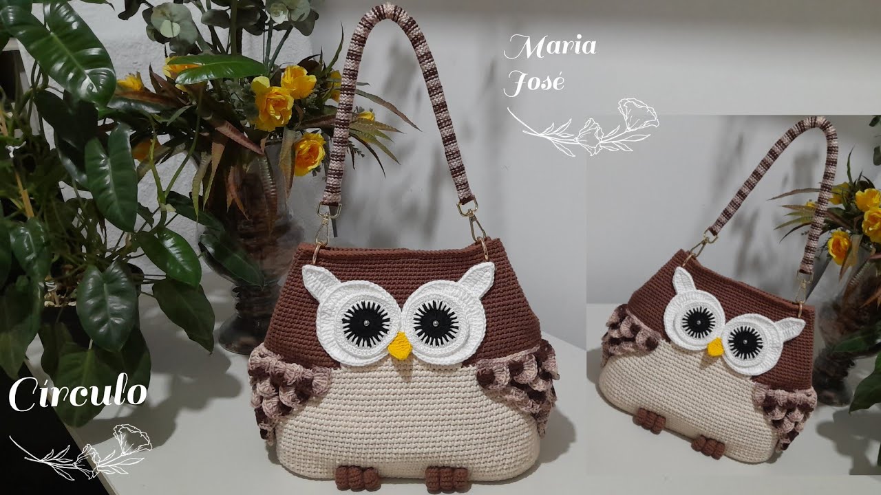 Bolsa coruja 🦉 em crochê com Maria José