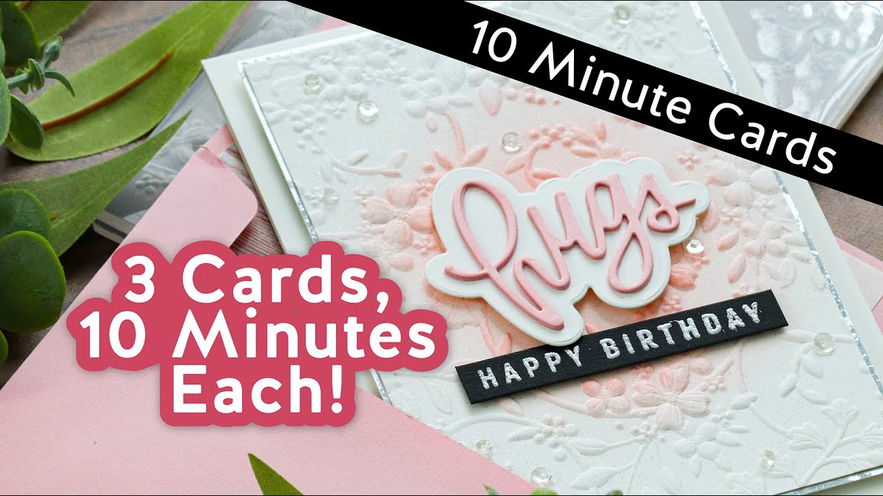 3 Cards, 10 Minutes Each! All Using Simon Says Stamp's July Card Kit!