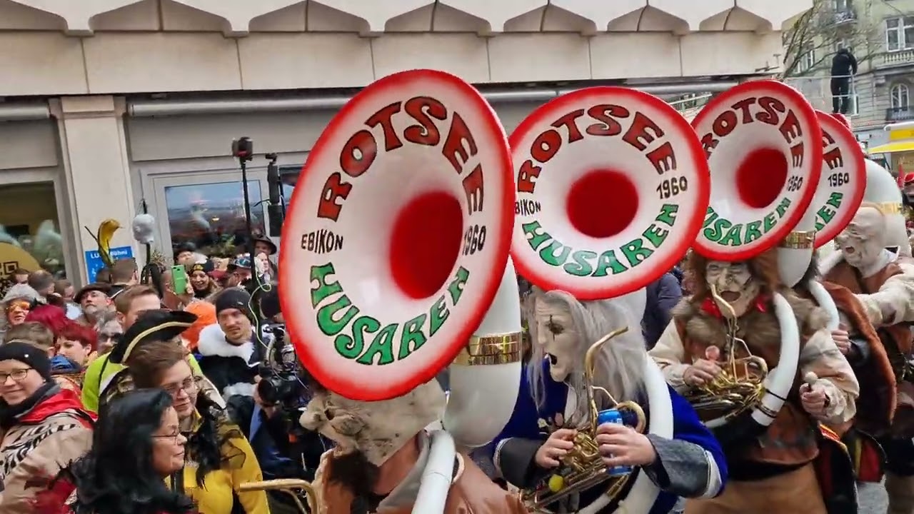 Rotsee-Husaren Ebikon Fasnacht Luzern 2024 Schmudo Teil 1
