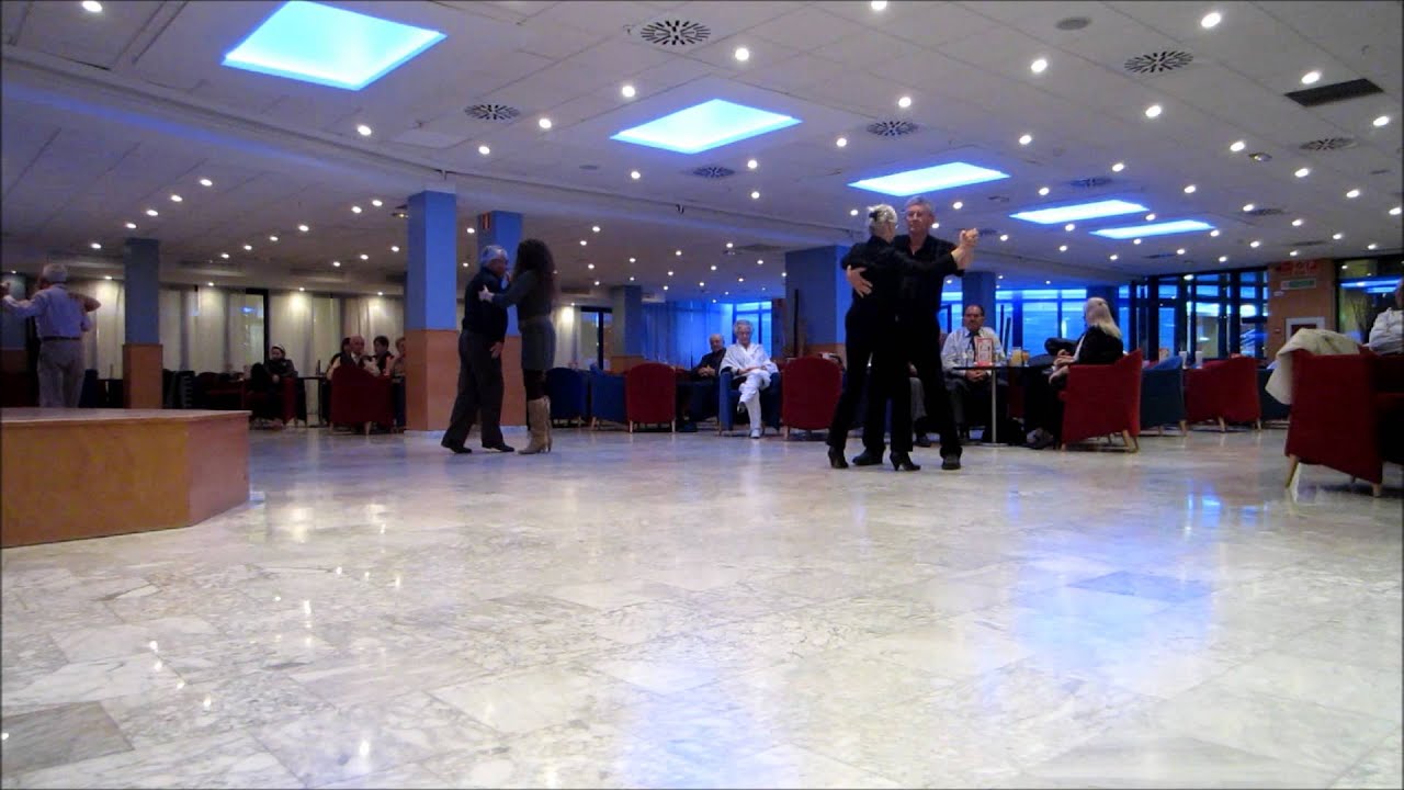 Dancing paso doble in hotel Madeira Benidorm