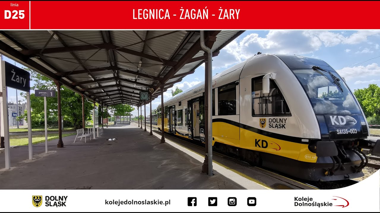 KD Linia D25: Legnica - Żagań - Żary  cabview 4K  SA135-003K