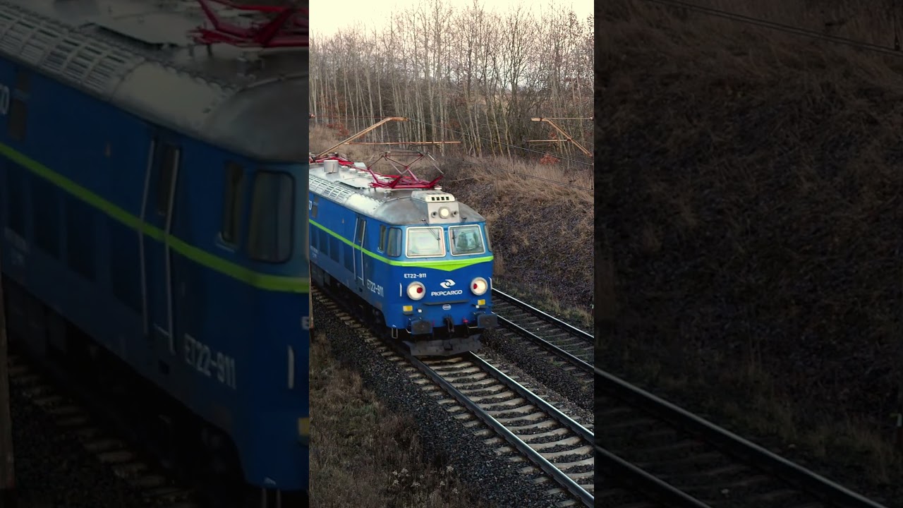 ET22-911+ET22-989 PKP Cargo #kolej #rail #zug #railway #vlak #pociąg #lokomotywa #train #puresound