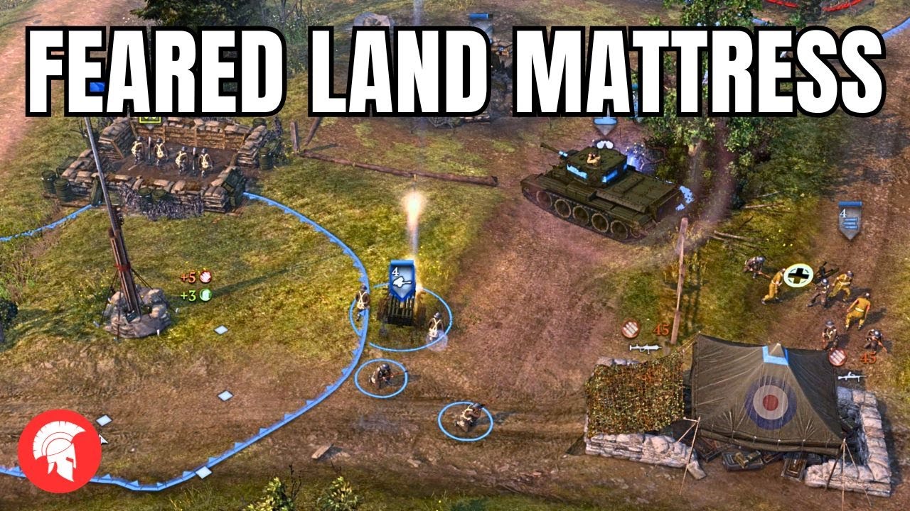 FEARED LAND MATTRESS | COH 2 | British Forces Gameplay | 4vs4 Multiplayer | No Commentary