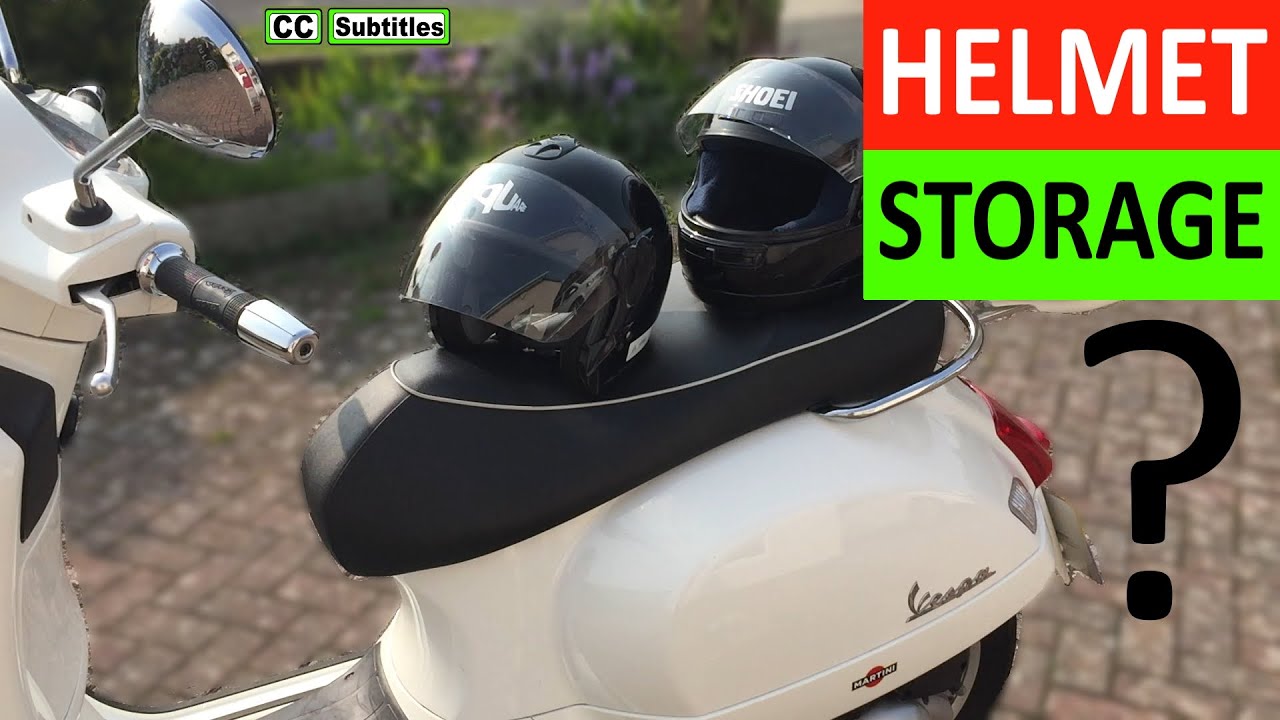 Подседельное хранилище Vespa GTS 300 подходит для стандартного шлема и других альтернатив
