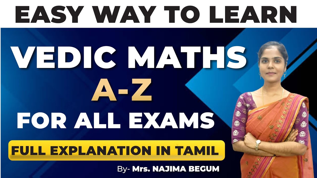 Vedic Maths Part-1 | Tricks for Fast Calculation | Vedic Maths Tricks by Najima Begum | All Exams