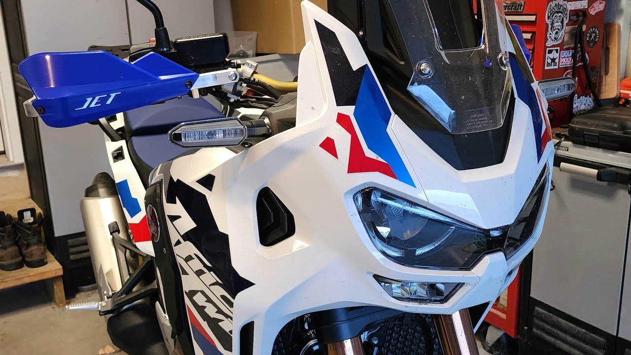 2024 Honda Africa Twin - Bar risers and Barkbusters Install