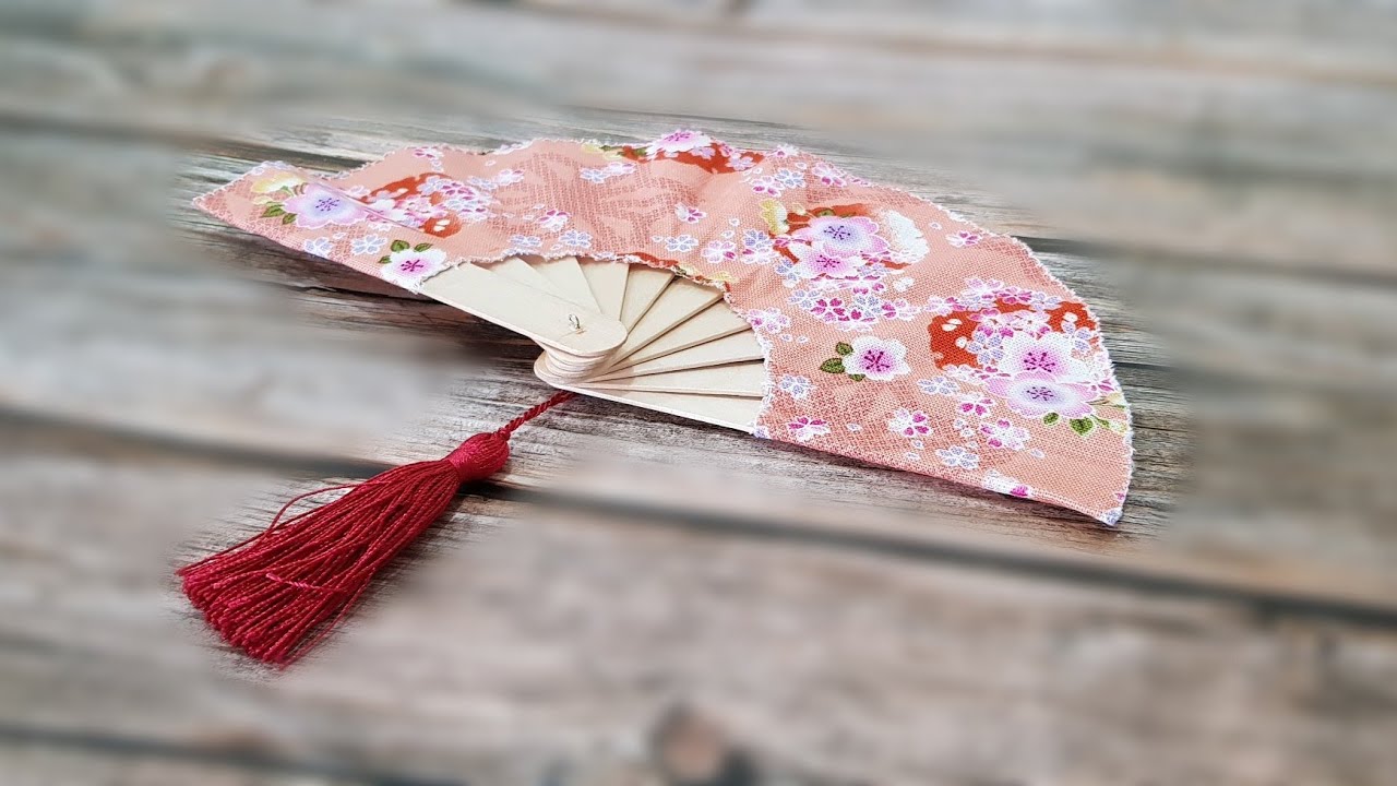简易 布 扇子 【diy фанаты легкий проект】 ❤❤
