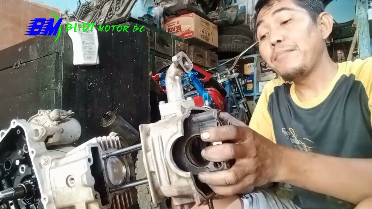 LIHAT hasilnya ,blok ABSOLUT REVO  diboring pakai piston VARIO 110, OVERSEAS 0,25@budimotorbc