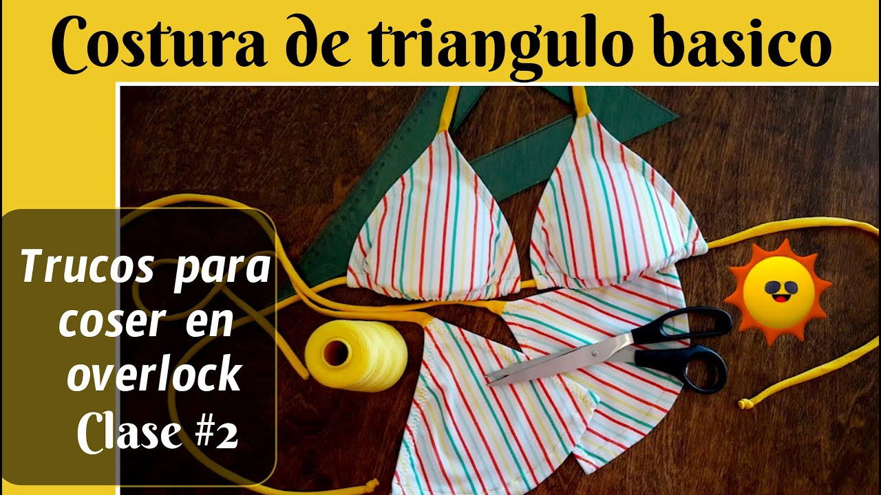 Curso traje de baño a medida. OVERLOCK MAQUINA INDUSTRIAL. Clase 2