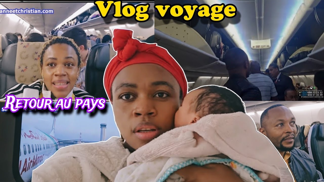 Je rentre au pays avec le nouveau-né fêter Noël en famille🎄 vlog voyage 