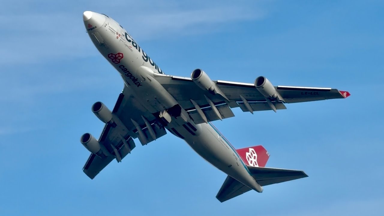 Stunning Cargolux 747 Soaking Takeoff at Prestwick!