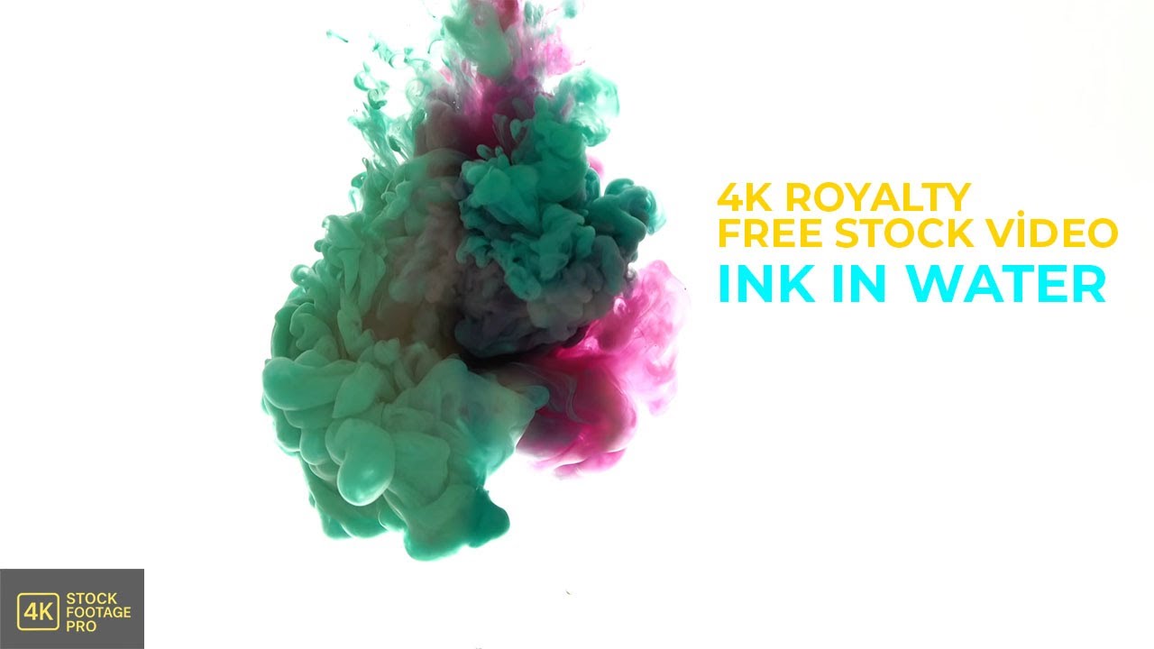Ink in Water 4K: Cinematic Abstract Stock Footage (FREE & No Copyright)
