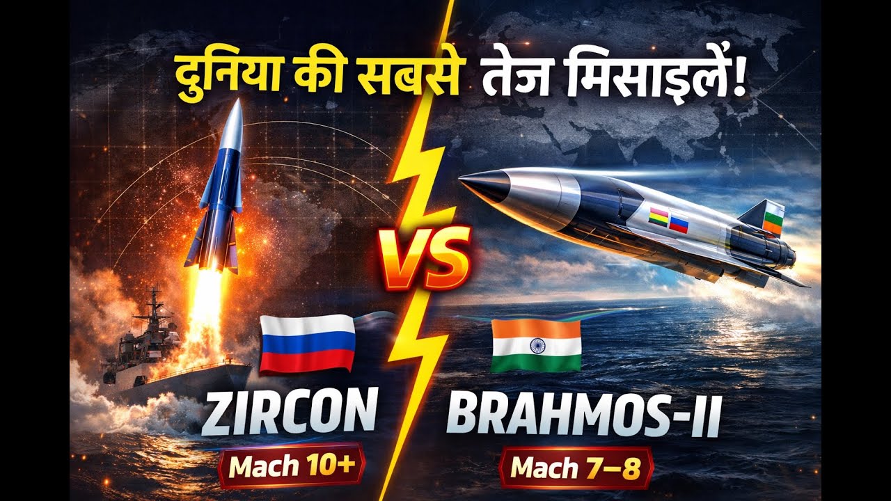 DRDO का धमाल! 🚀 BrahMos-II vs Zircon | World's fastest missile 2026 😱 IND VS USA