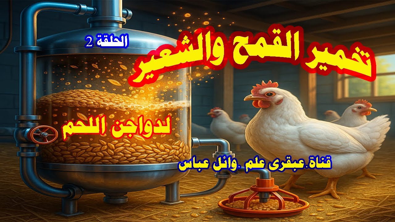 انطلق بقوة: تخمير الشعير والقمح لدواجن اللحم - سر النجاح في تربية الدواجن.الحلقة 2