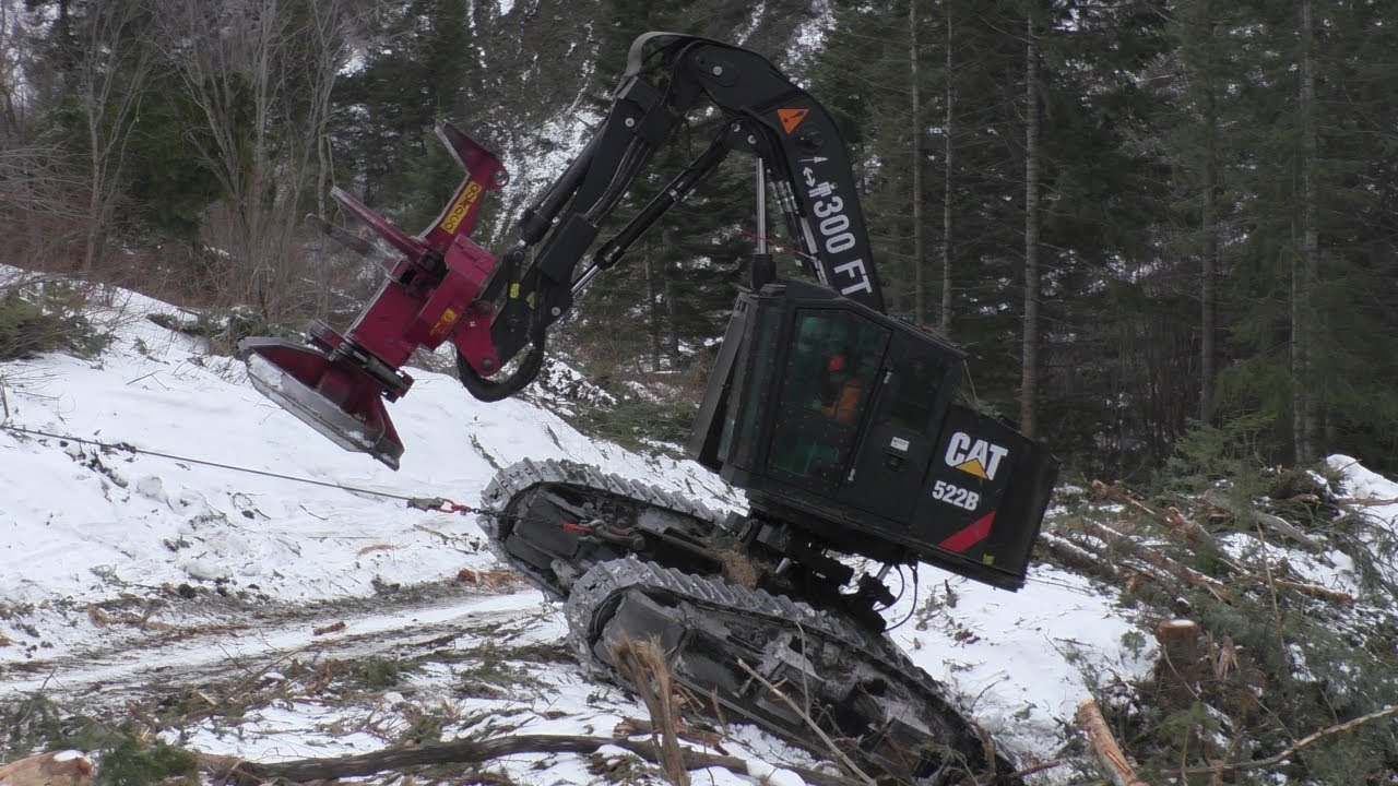 T-WINCH 10.2 & CAT 522B Buncher