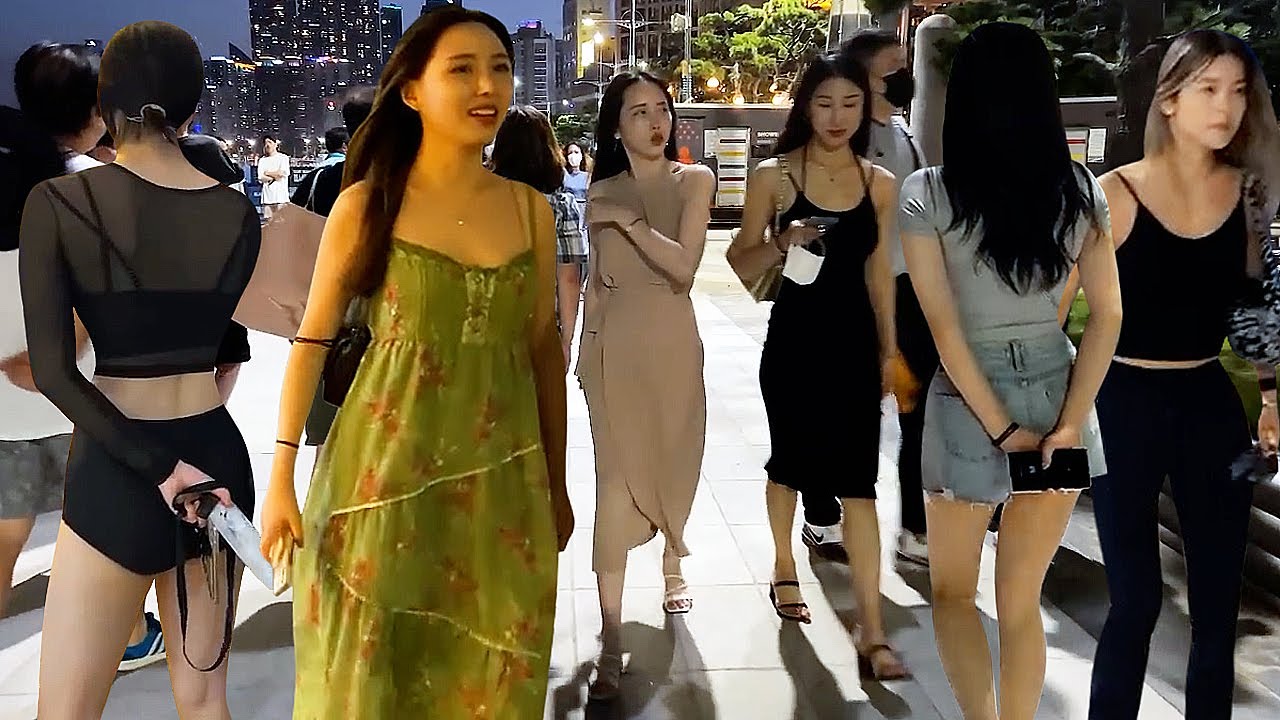 [4K 밤에도 멋진 부산 해운대 ✨✨✨] 바다,산,도시의 풍경이 멋지고 조화로운 부산 해운대는 정말 살고 싶은 도시네요 👍👍👍 # 해운대 # 부산 # 한국