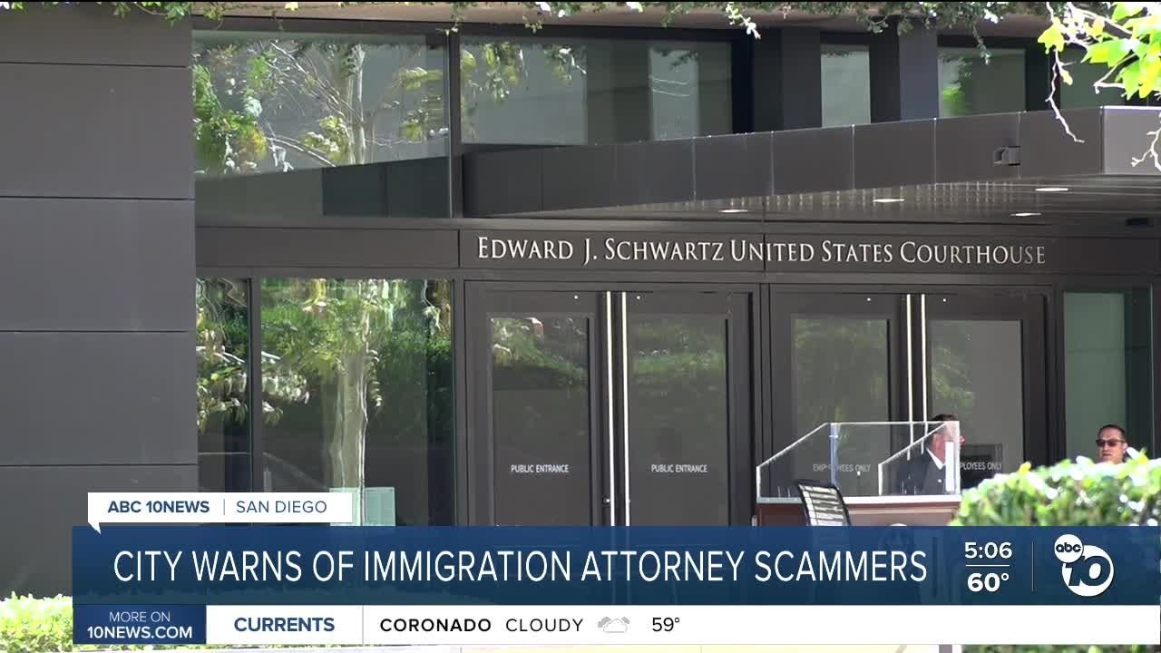 San Diego City Attorney's office warns of immigration attorney scams