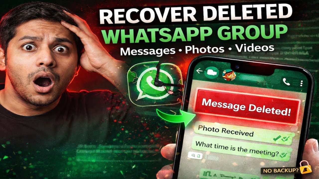 Как восстановить удалённые сообщения, фотографии и видео из групп WhatsApp?