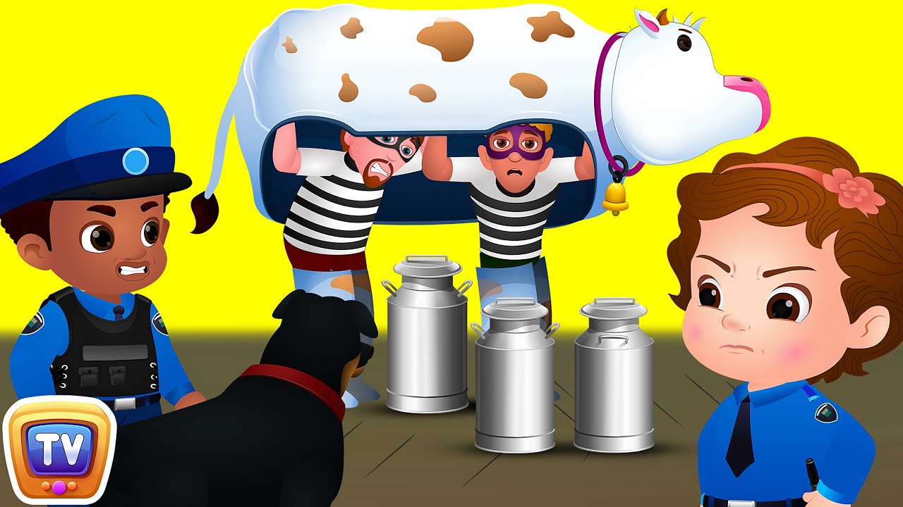ChuChu TV Police Saving Milk - Narrative Story - Fun Cartoons for Kids