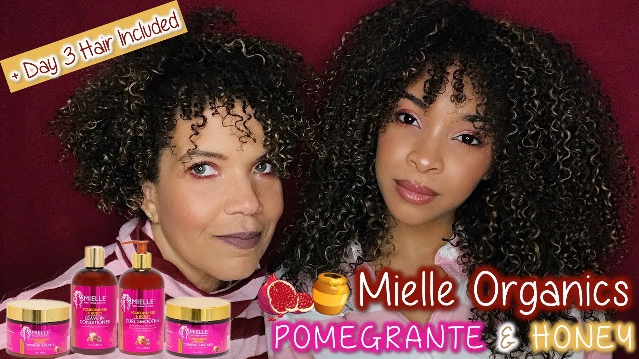 Mielle Organics Pomegranate & Honey Line | Wash n' Go + Day 3 Hair!