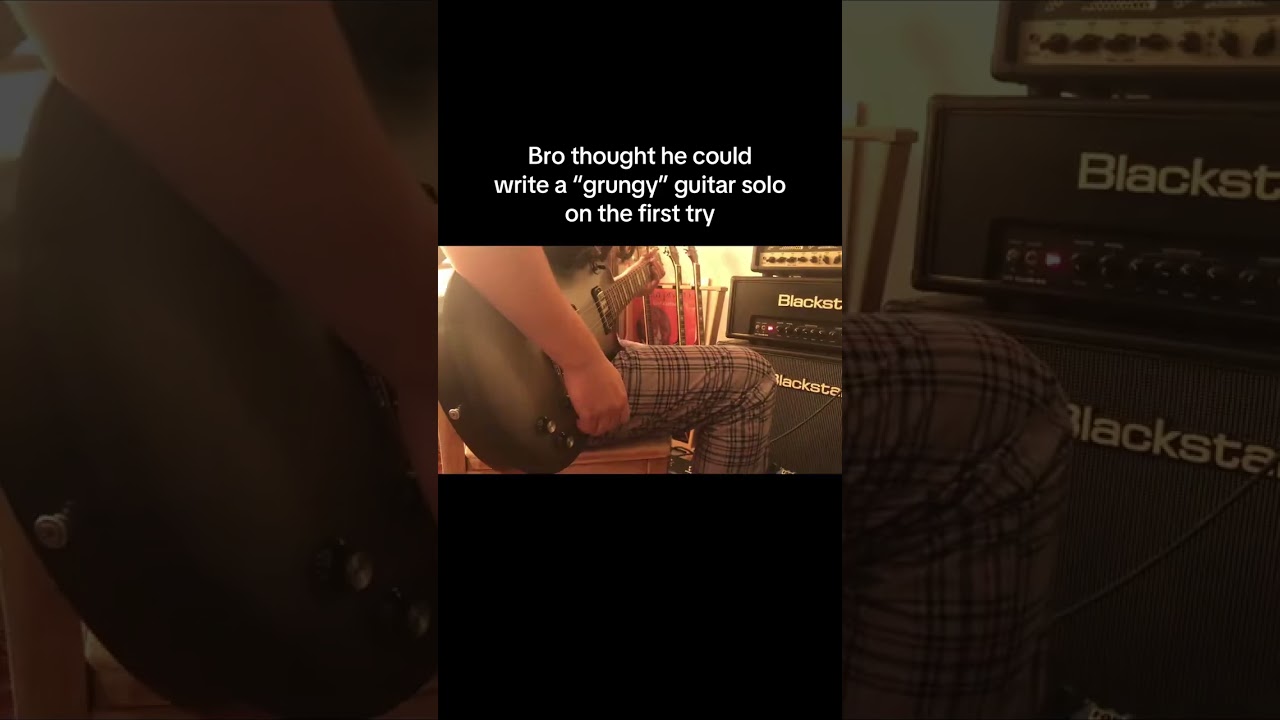 💀 Bro thought he could write a &ldquo;Grungy&rdquo; SOLO on the first try #guitarsolos #grungy