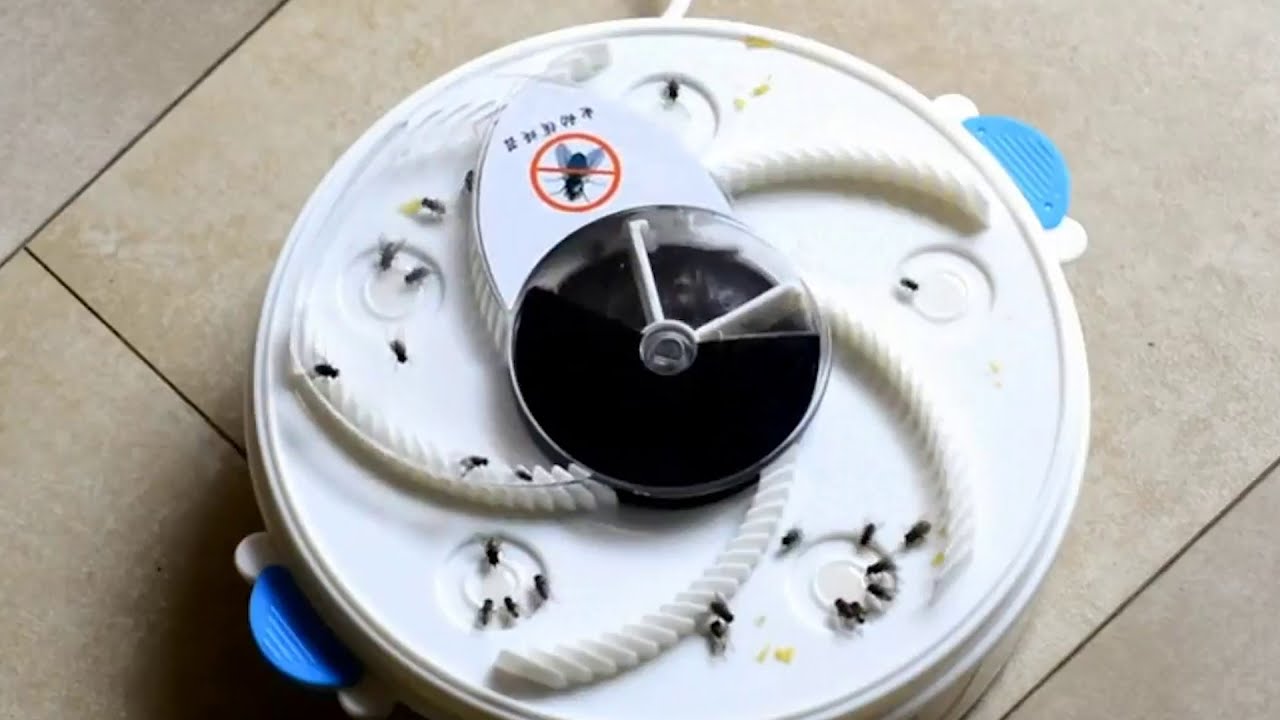 Rotating Electric Indoor Fly Trap Catcher