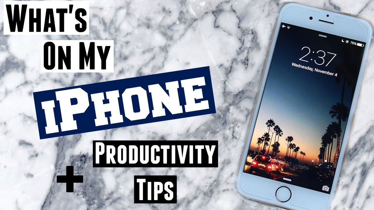 WHAT'S ON MY iPHONE + Productivity Tips