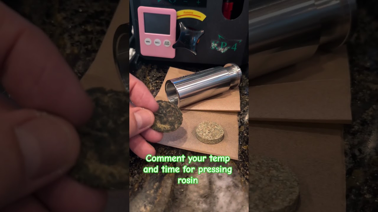 What's your Temp and Time for Pressing Rosin